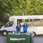 YoloTD Staff, Daisy Romero and Sophia Linnevers at the 2023 Bike Rodeo/May is Bike Month Kick off event in West Sacramento